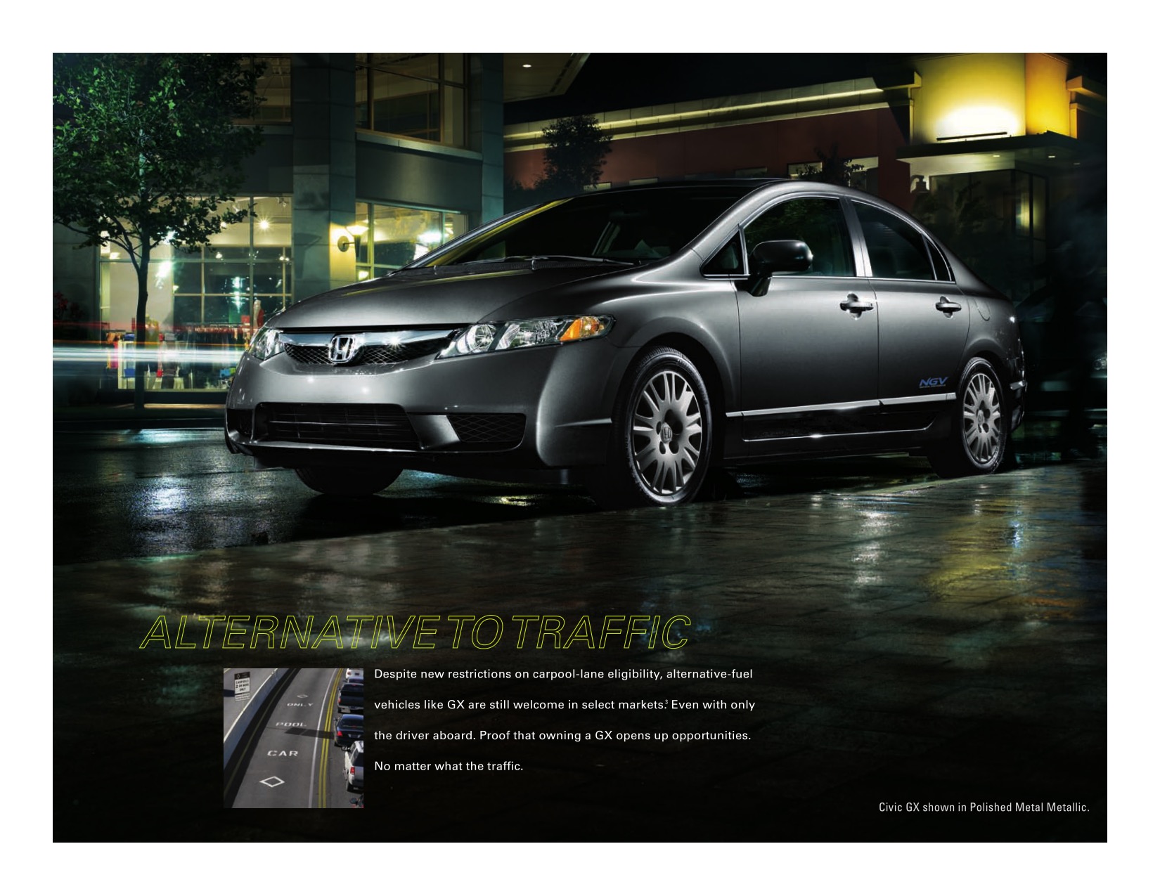 2010 Honda Civic GX Brochure Page 1